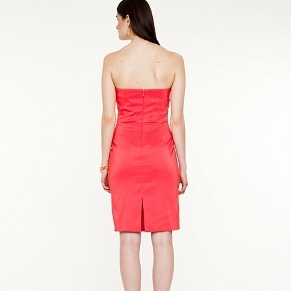 Le Chateau Orange Strapless Dress - Picture 2 of 15